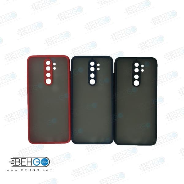 قاب Note 8 pro محافظ دور رنگی کاور پشت مات با برجستگی لنز دوربین شیائومی نوت 8 پرو Fashion Case Xiaomi Redmi Note8 pro