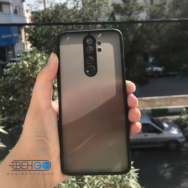 قاب Note 8 pro محافظ دور رنگی کاور پشت مات با برجستگی لنز دوربین شیائومی نوت 8 پرو Fashion Case Xiaomi Redmi Note8 pro — تصویر ۴