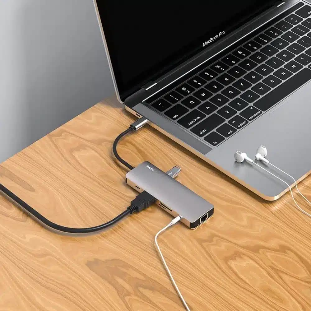هاب ۹ پورت USB-C برند جی سی پال مدل Jcpal Linx JCP6179 9in1 Port Hub — تصویر ۲