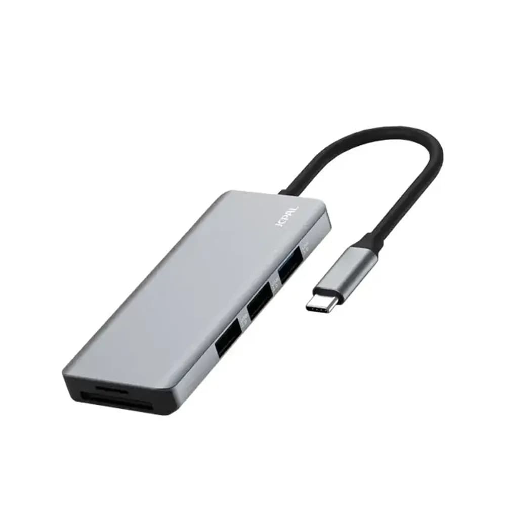 هاب ۷ پورت USB-C برند جی سی پال مدل Jcpal Linx JCP6300 7in1 Port Hub