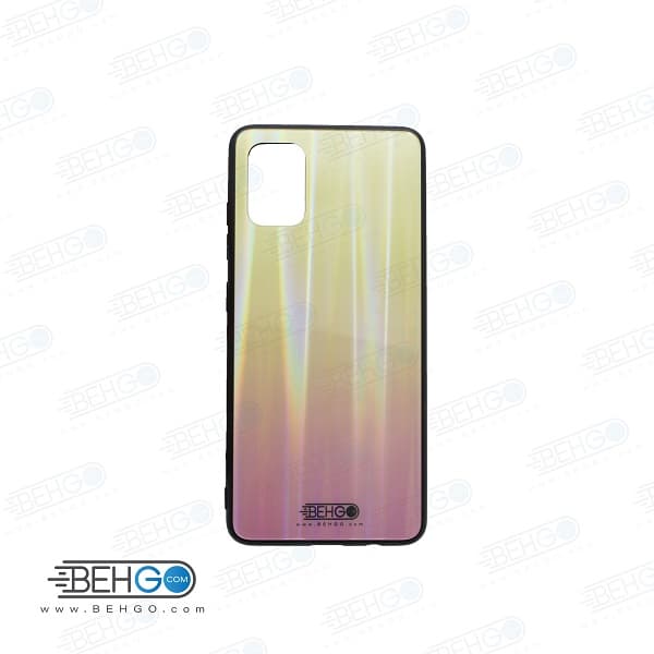 قاب A51 کاور لیزری رنگی محافظ قاب سامسونگ گلگسی ا51 مدل لیزری گوشی Tempered Glass Laser Case Samsung galaxy A51 / A 51 — تصویر ۴