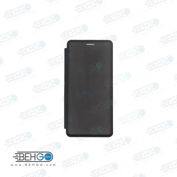 کیف ردمی note10 شیائومی کاور Note 10 pro مدل کلاسوری note10 چرمی کیف گوشی شیاومی Xiaomi Redmi Note 10 Leather Flip Cover Redmi Note10 pro — تصویر ۳