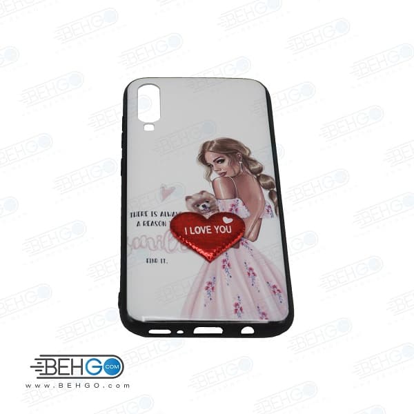 قاب A50 کاور گوشی موبایل طرح دار A30s قاب دخترانه آ پنجاه و ای سی اس دخترانه مناسب ولنتاین VALENTINE case for A50/A30s — تصویر ۸