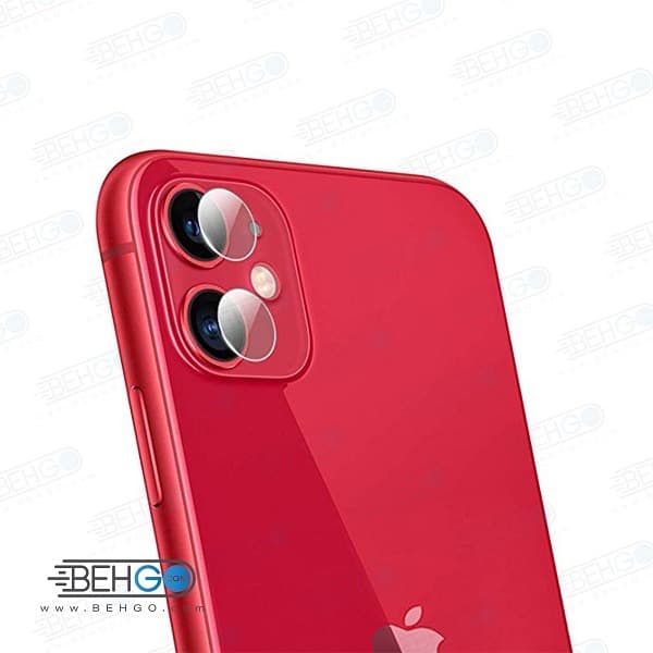گلس لنز دوربین Iphone 11 اپل محافظ لنز دوربین آیفون یازده بی رنگ و شفاف یا محافظ لنز دوربین شیشه ای Camera lens Glass Protector for Apple Iphone 11