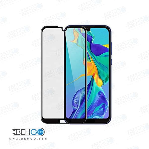 گلس y5 2019 هواوی محافظ صفحه نمایش تمام چسپ آنر 8s گلس فول هواوی وای 5 Full Gllass Screen For Huawei y5 2019/Honor 8s 2019