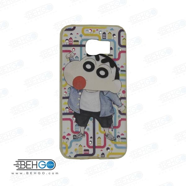 قاب گوشی سامسونگ اس سیکس اج s6 اج طرح دار مدل پسر Back cover For Samsung galaxy S6 edge