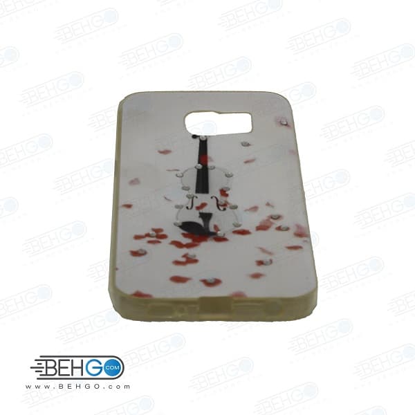 قاب گوشی سامسونگ اس سیکس اج s6 اج طرح دار مدل ویولن Back cover For Samsung galaxy S6 edge — تصویر ۲