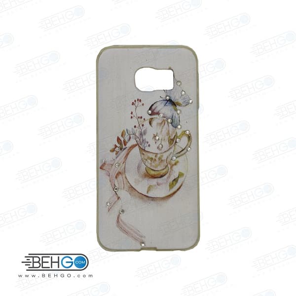 قاب گوشی سامسونگ اس سیکس اج s6 اج طرح دار مدل فنجان Back cover For Samsung galaxy S6 edge