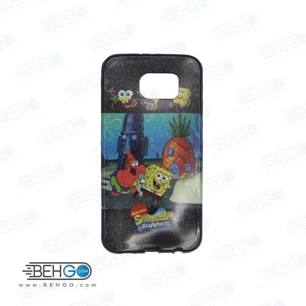 قاب گوشی سامسونگ اس سیکس s6 طرح دار مدل باب اسفنجی Back cover For Samsung galaxy S6