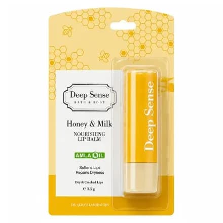 بالم نرم کننده لب دیپ سنس مدل عسل و شیر Honey And Milk وزن ۳.۵ گرم