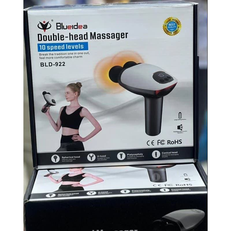 ماساژور تفنگی دوسر بلوایدیا مدل Blueidea BLD922 کد B855 — تصویر ۲