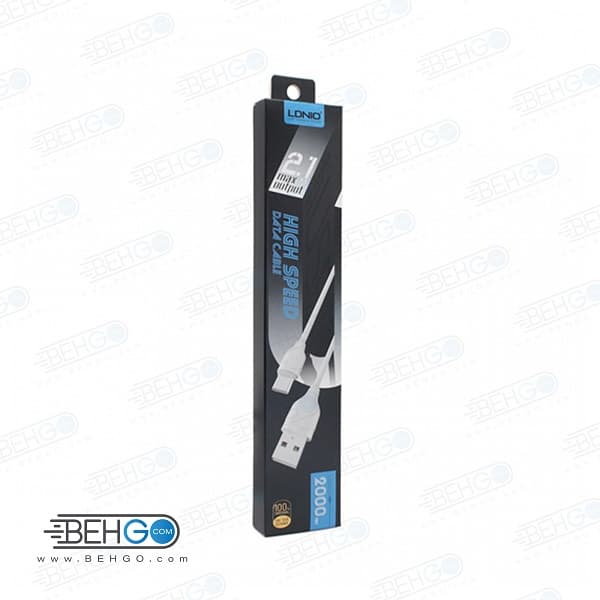 کابل شارژ سریع آیفون لایتنینگ مدل الدینیو Ldinio LS372 Fast charge lightning cable — تصویر ۲