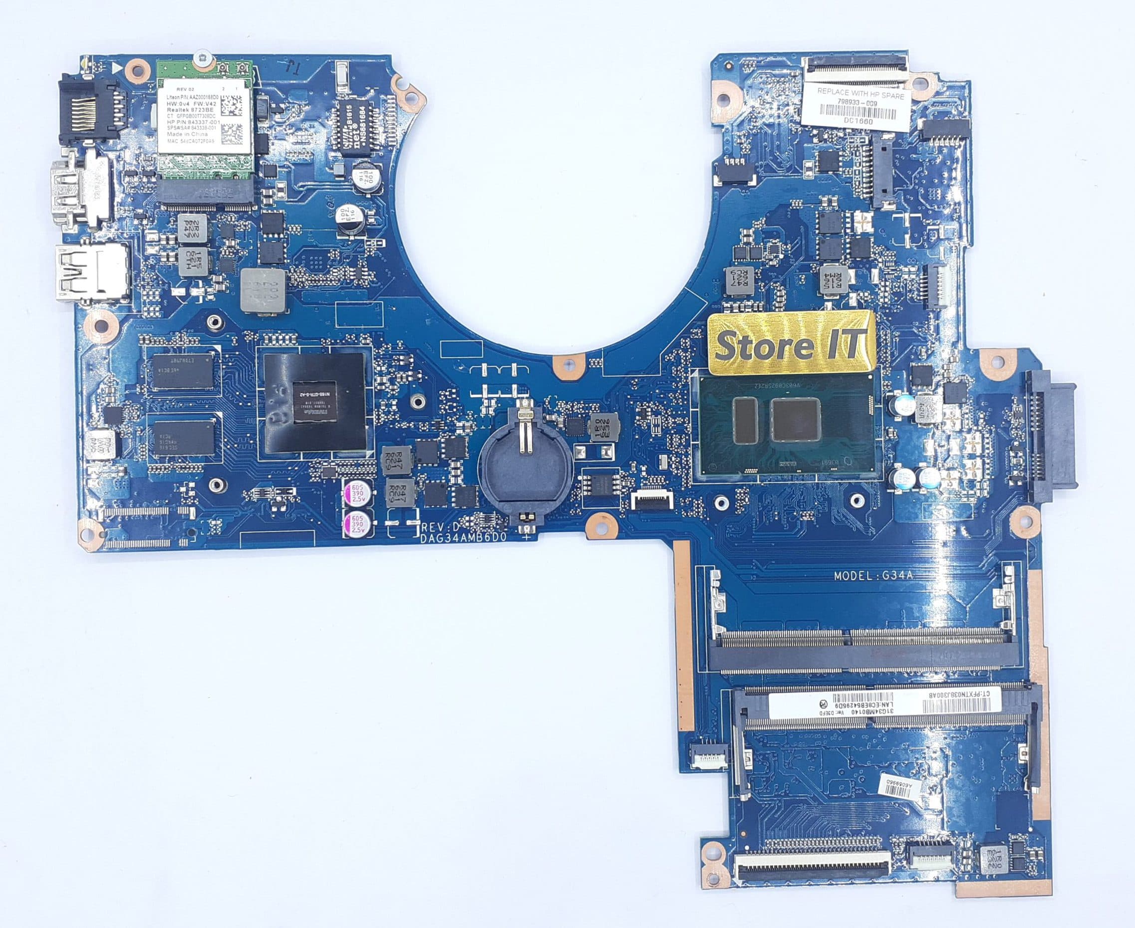 مادربرد لپ تاپ اچ پی Pavilion 15-AU I7-6 با گرافیک 2GB