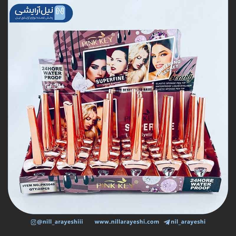 خط چشم مویی نگین دار پینک کی کد PK5048