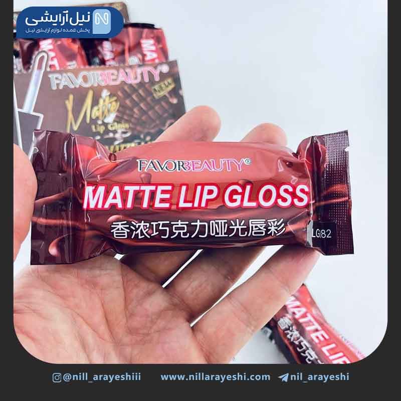 رژ لب مایع شکلاتی فیور بیوتی کد LG3082 — تصویر ۳