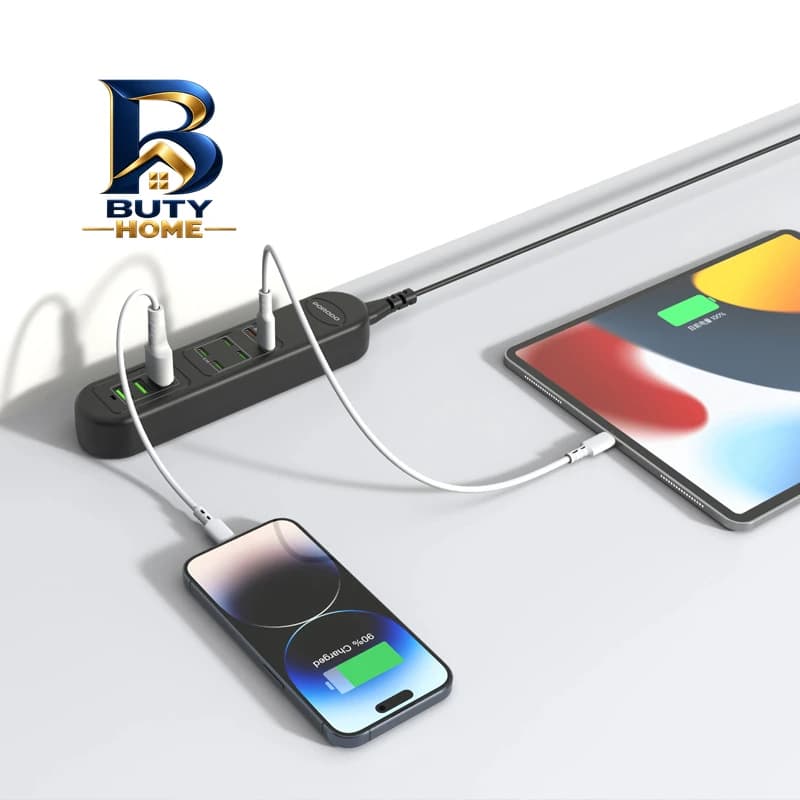 چندراهی برق پرودو مدل USB HUB با دو پورت PD — تصویر ۲