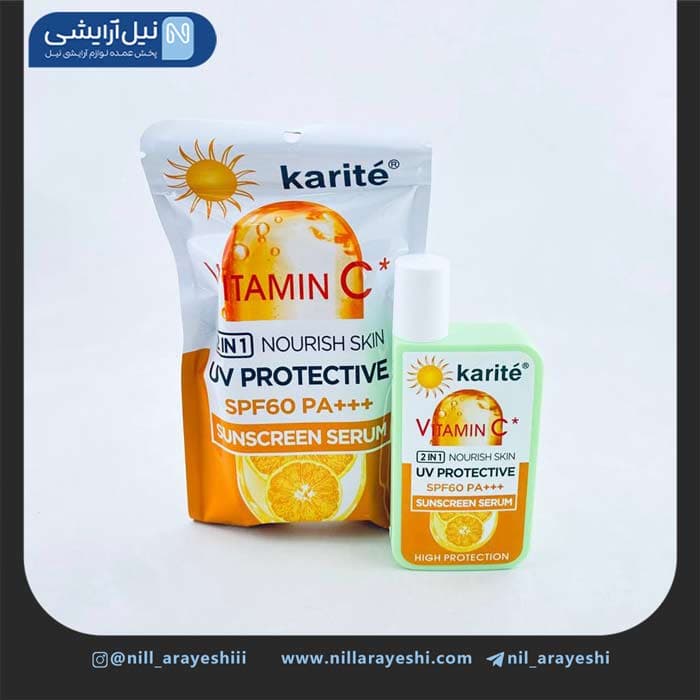 کرم ضد آفتاب بدون رنگ ویتامین سی کاریته spf60 کد 4 7VC – 68347 — تصویر ۵