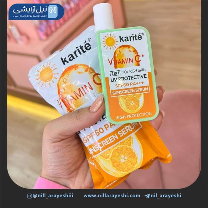 کرم ضد آفتاب بدون رنگ ویتامین سی کاریته spf60 کد 4 7VC – 68347 — تصویر ۲