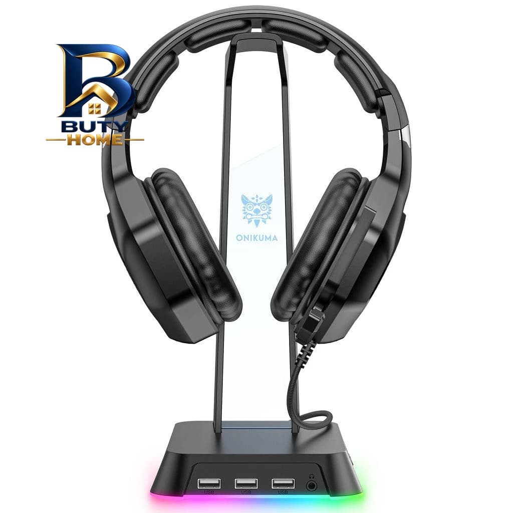 پایه نگهدارنده هدفون اونیکوما مدل USB هاب کد st-۲ اصل — تصویر ۷