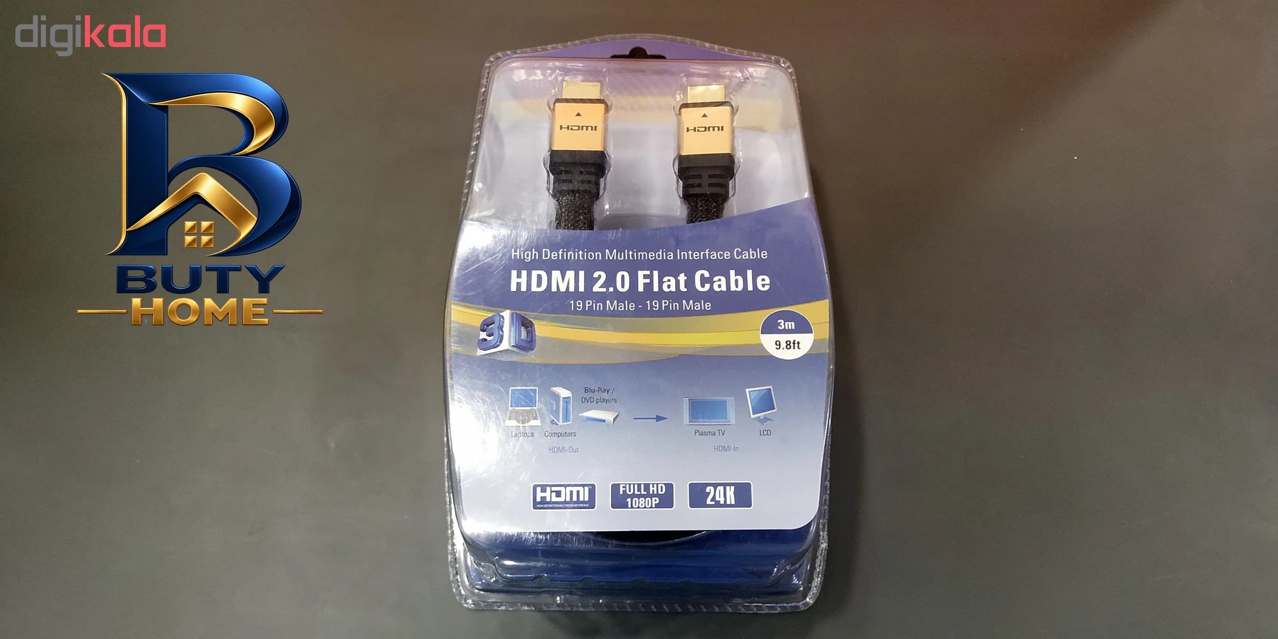 کابل HDMI بافو مدل BF-۰۱ طول ۳ متر اصل — تصویر ۳