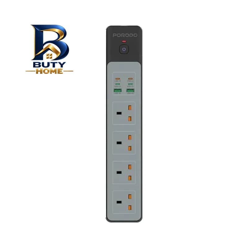 محافظ شوک الکتریکی و چند راهی برق پرودو مدل PD-FWCHO۴۵-BK-۶۵W اصل