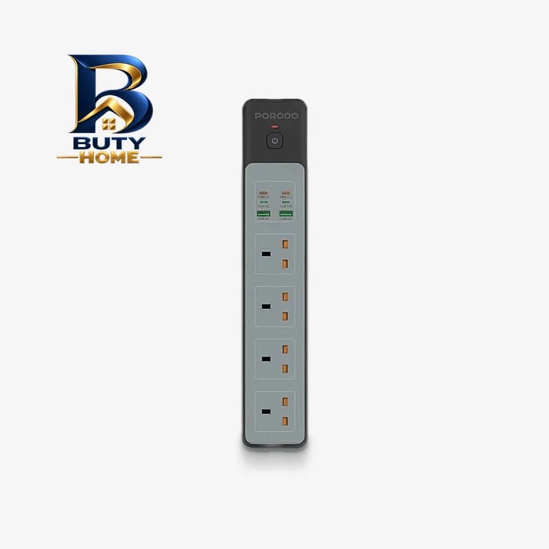 محافظ شوک الکتریکی و چند راهی برق پرودو مدل PD-FWCHO۴۵-BK-۶۵W اصل — تصویر ۲