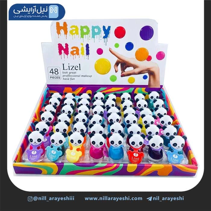 لاک ناخن درب پاندا لیزل کد Np101