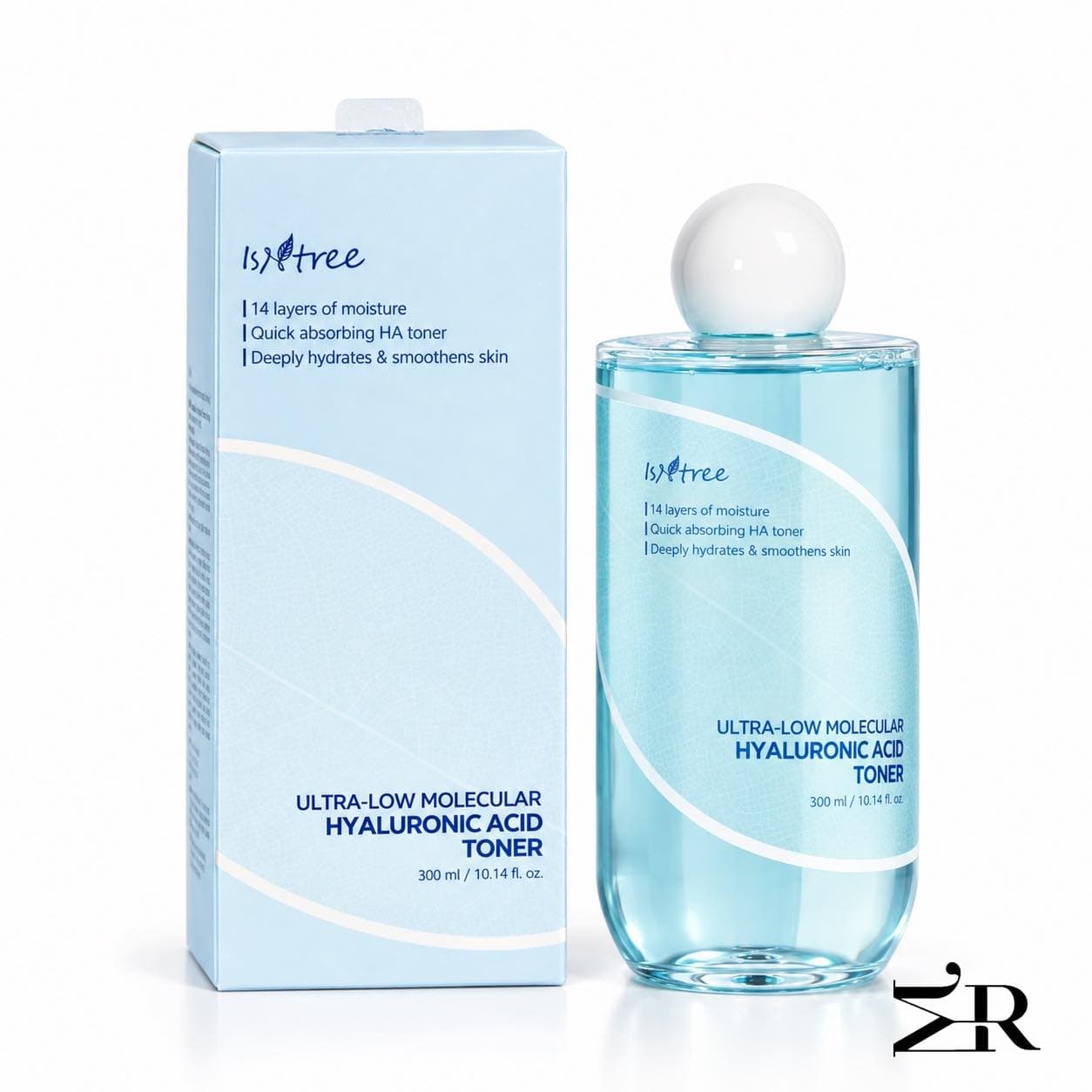تونر آبرسان هیالورونیک اسید ایزنتری 300 میل | Ultra-Low Molecular Hyaluronic Acid Toner