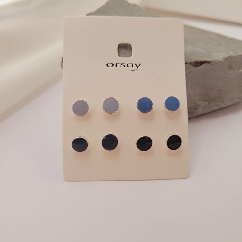 پک گوشواره 4تایی تم آبی