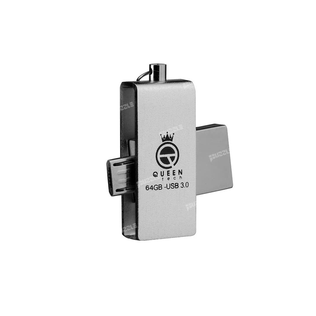 فلش 16 گیگ کویین Queen OMEGA USB 3 OTG — تصویر ۲