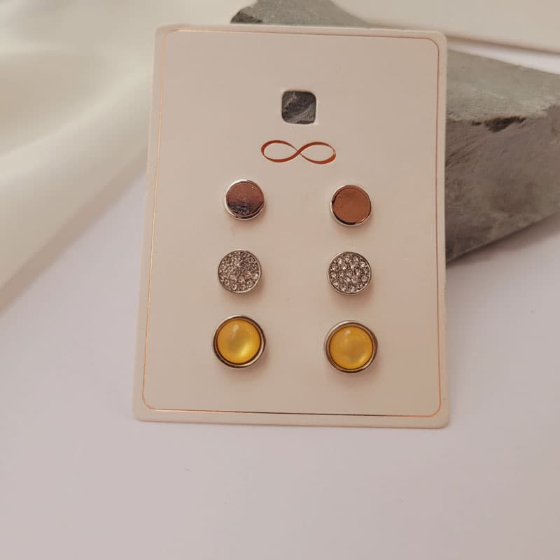 پک گوشواره دخترانه نگین آبنباتی