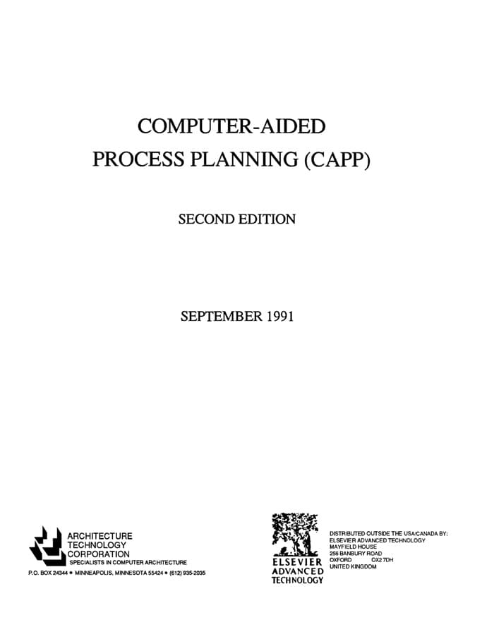 برنامه‌ریزی فرایند به کمک رایانه (CAPP) ۲۰۱۶ <br> Computer Aided Process Planning (CAPP) 2016