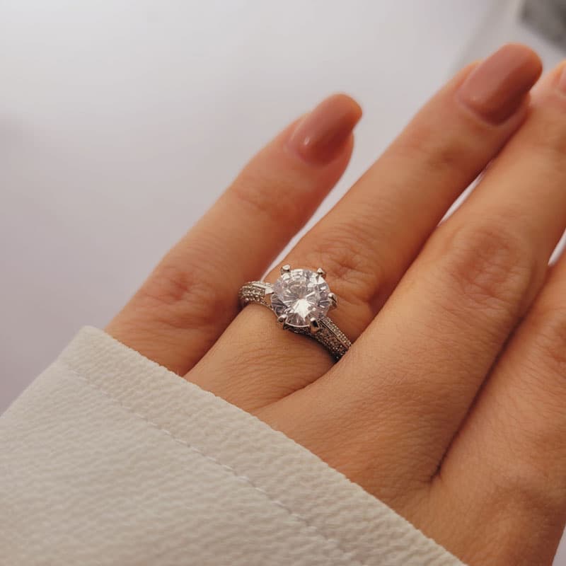 حلقه و پشت حلقه طرح معروف Pave — تصویر ۷