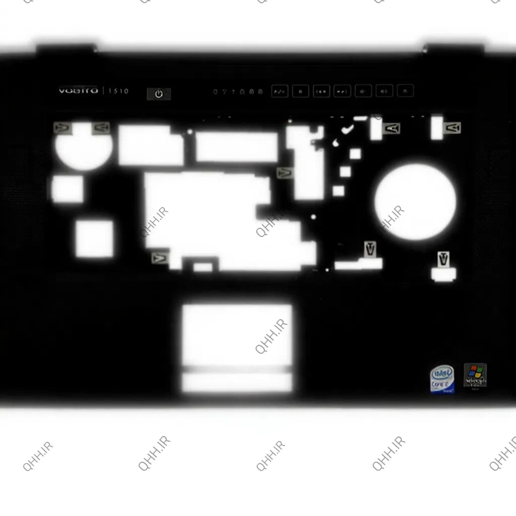 قاب کنار کیبرد لپ تاپ دل Case C Dell Vostro 1510 مشکی دست دوم