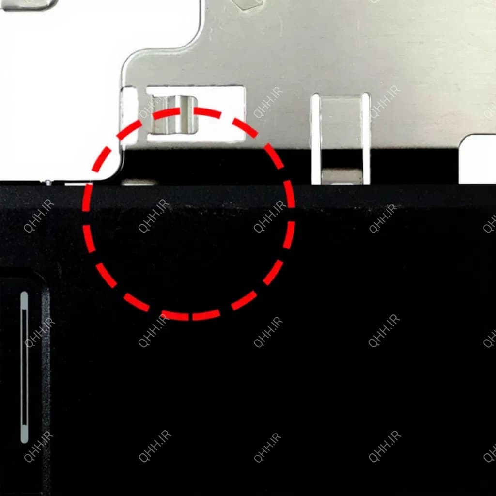 قاب کنار کیبرد لپ تاپ دل Case C Dell Inspiron 1520 مشکی دست دوم — تصویر ۴