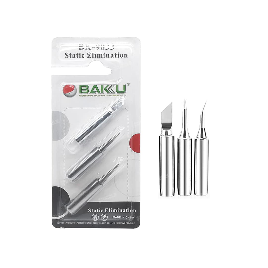 ست نوک هویه سرکج، سرصاف و کاتری باکو Baku BK-9033