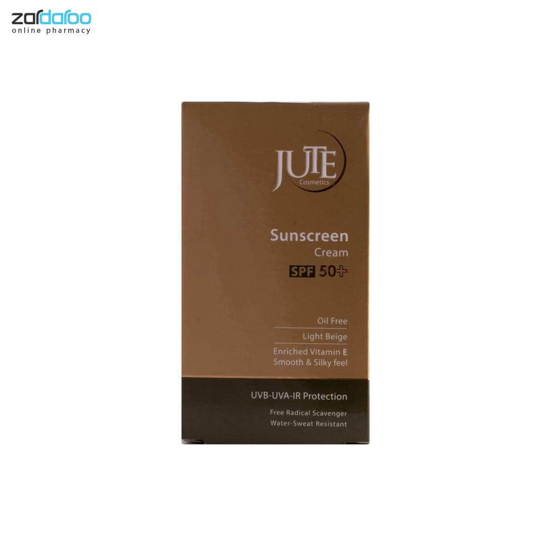 کرم ضد آفتابSPF50 پوست چرب بژ روشن ژوت