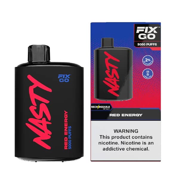 پاد یکبار مصرف نستی نوشابه انرژی زا | Nasty Red Energy