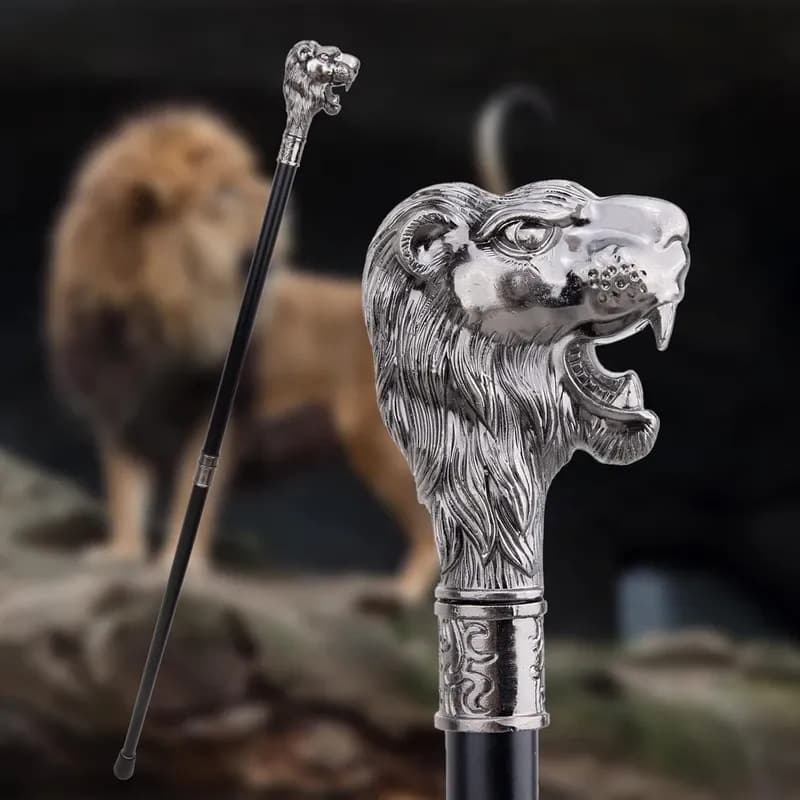 ابزار نمایشی مدل عصای شمشیر مخفی طرح شیر — تصویر ۵