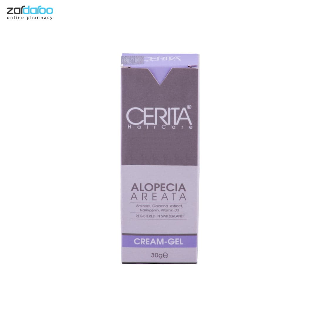کرم ژل مناسب موهای دارای ریزش سکه ای مو سریتا Cerita