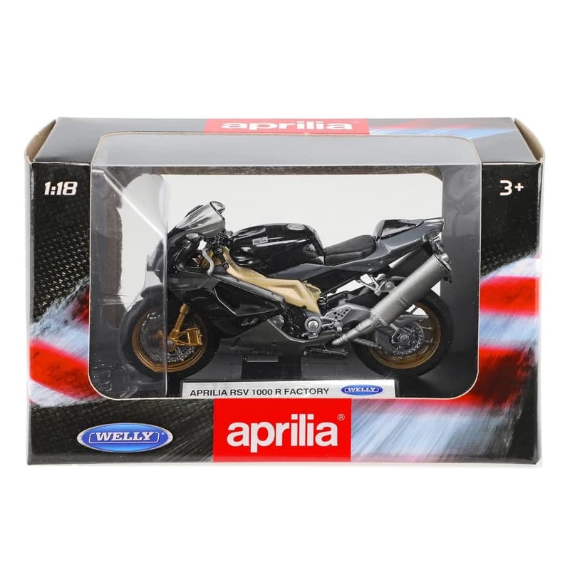 ماکت موتور وِلی مدل APRILIA RSV 1000R FACTORY کد AP19660PW — تصویر ۳