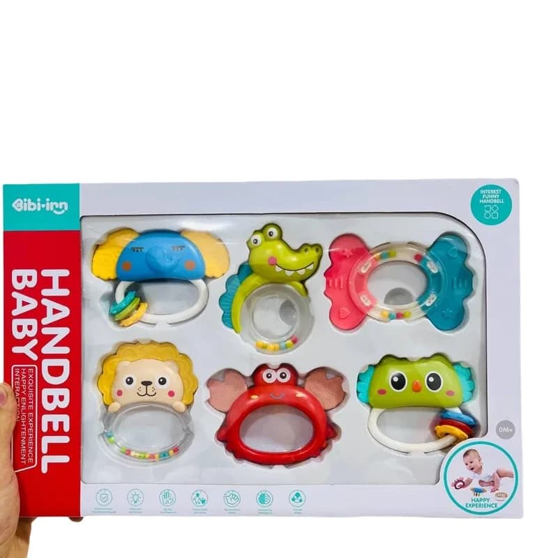 جغجغه مدل Baby Handbell مجموعه 6 عددی — تصویر ۵
