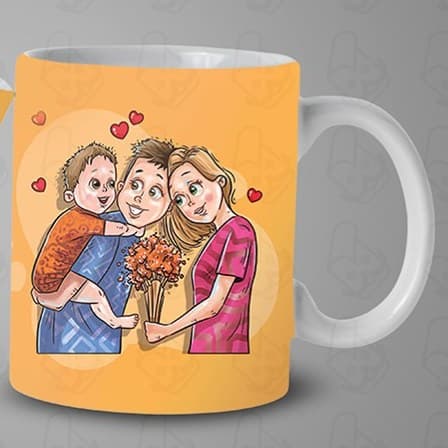 ماگ و لیوان سرامیکی خانواده 1450