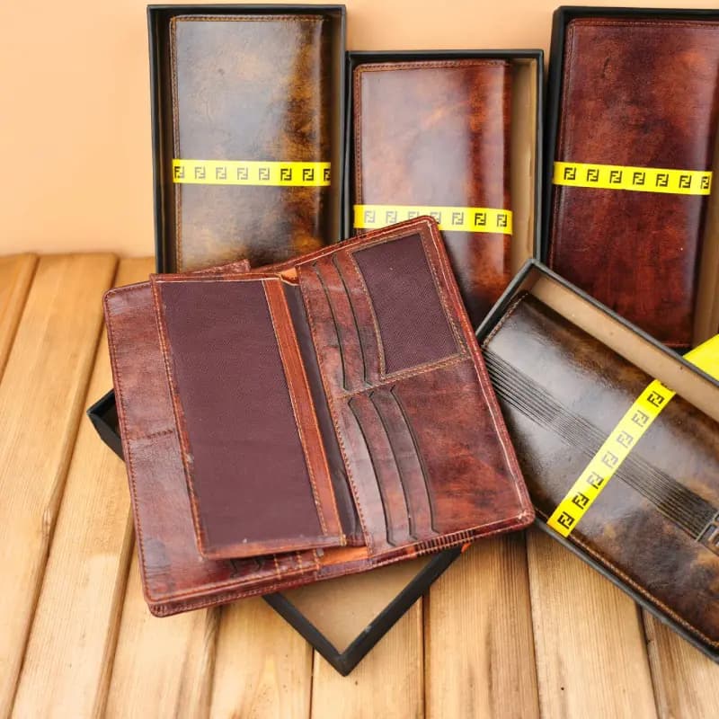 کیف پول کتی دست رنگ چرم 10-273 — تصویر ۲