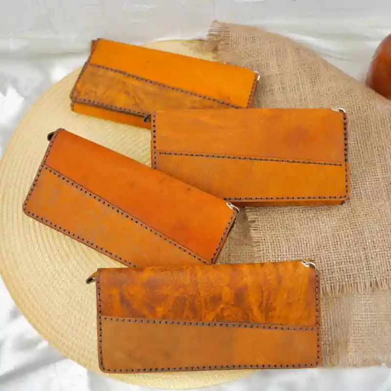 کیف پول سه لت چرم بزی 49-87