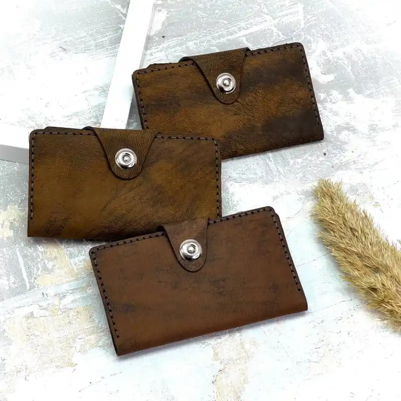 کیف پول نیم کتی مگنتی چرم بزی 67-87