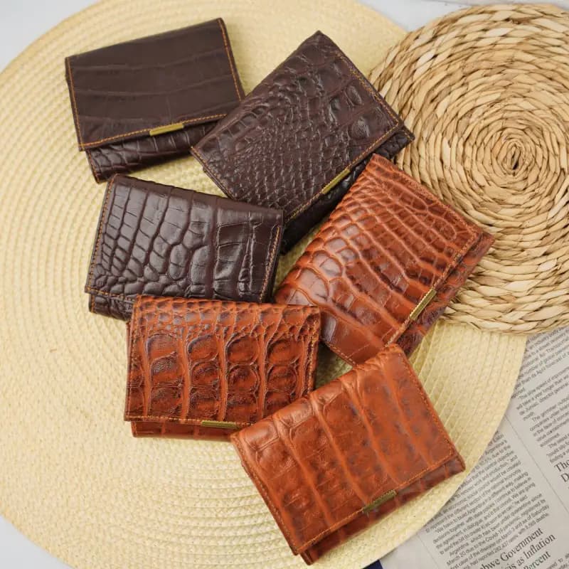 کیف پول سه لت سنگی چرم 1-290
