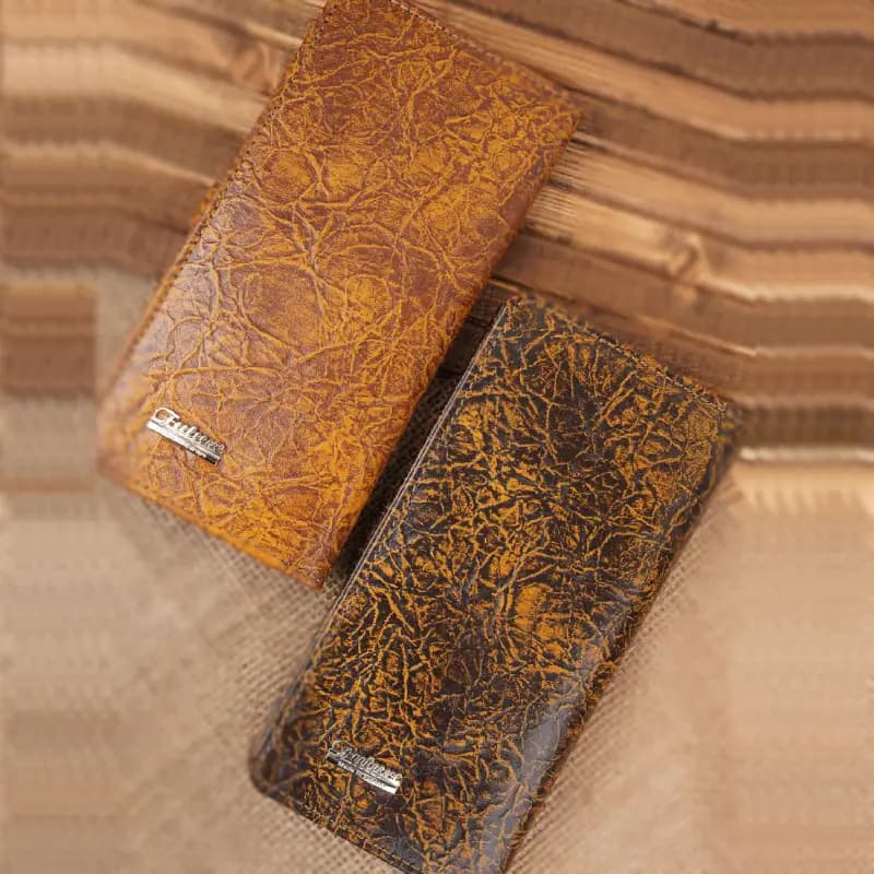کیف پول کتی طرح چروک چرم 34-56 — تصویر ۲