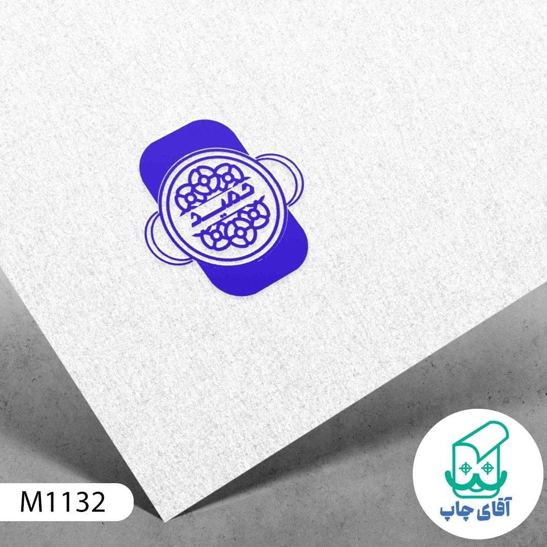 مهر گل فروشی دسته معمولی کد M1132 ( 3 در 5 سانتی متر )