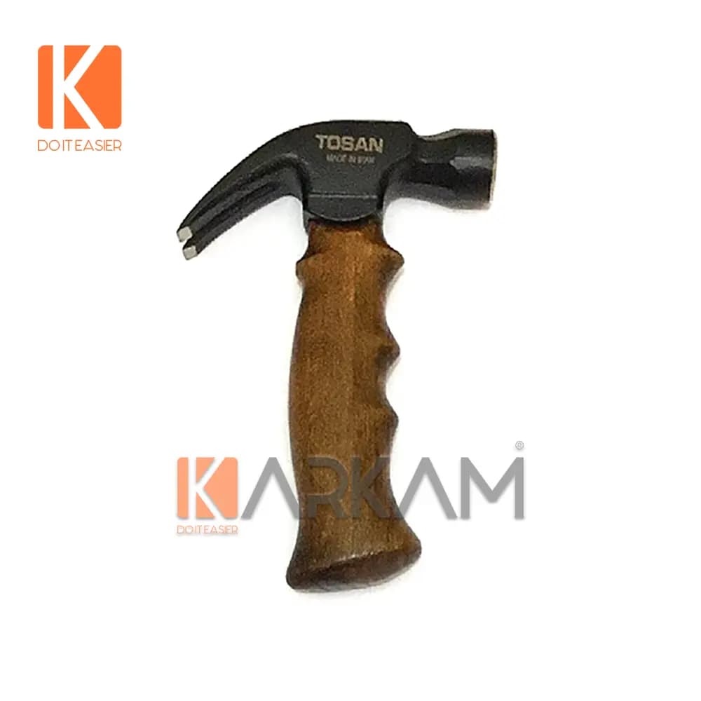 چکش 250 گرمی دوشاخ کوتاه چوبی ایرانی توسن